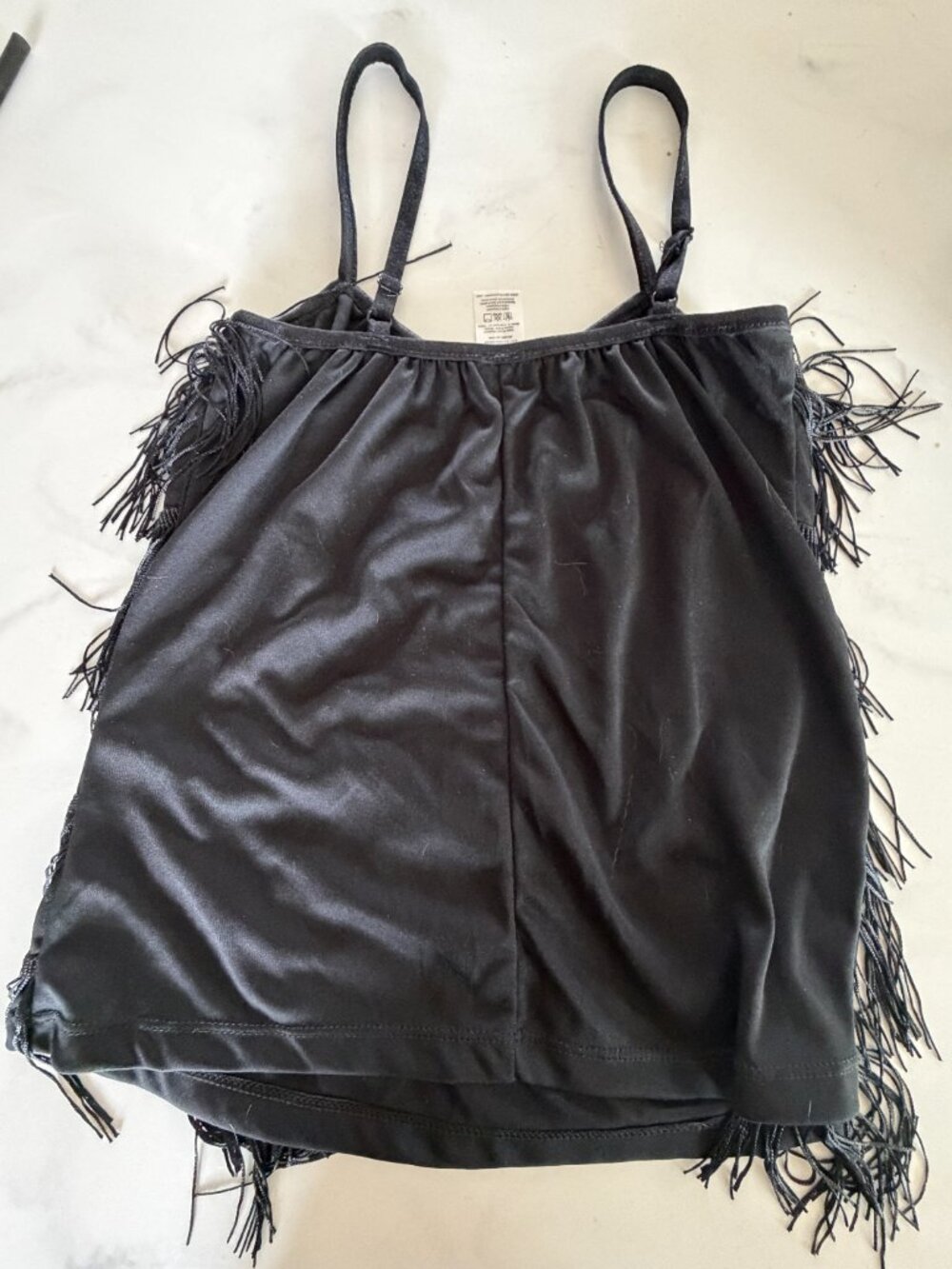 Spirit Halloween Black Flapper Costume Adult Small/Medium Fringe 1920s Gatsby Co - Picture 4 of 9